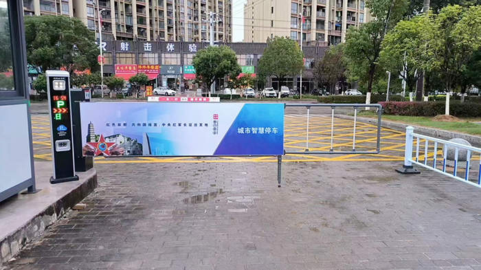 小區卡布燈箱廣告道閘